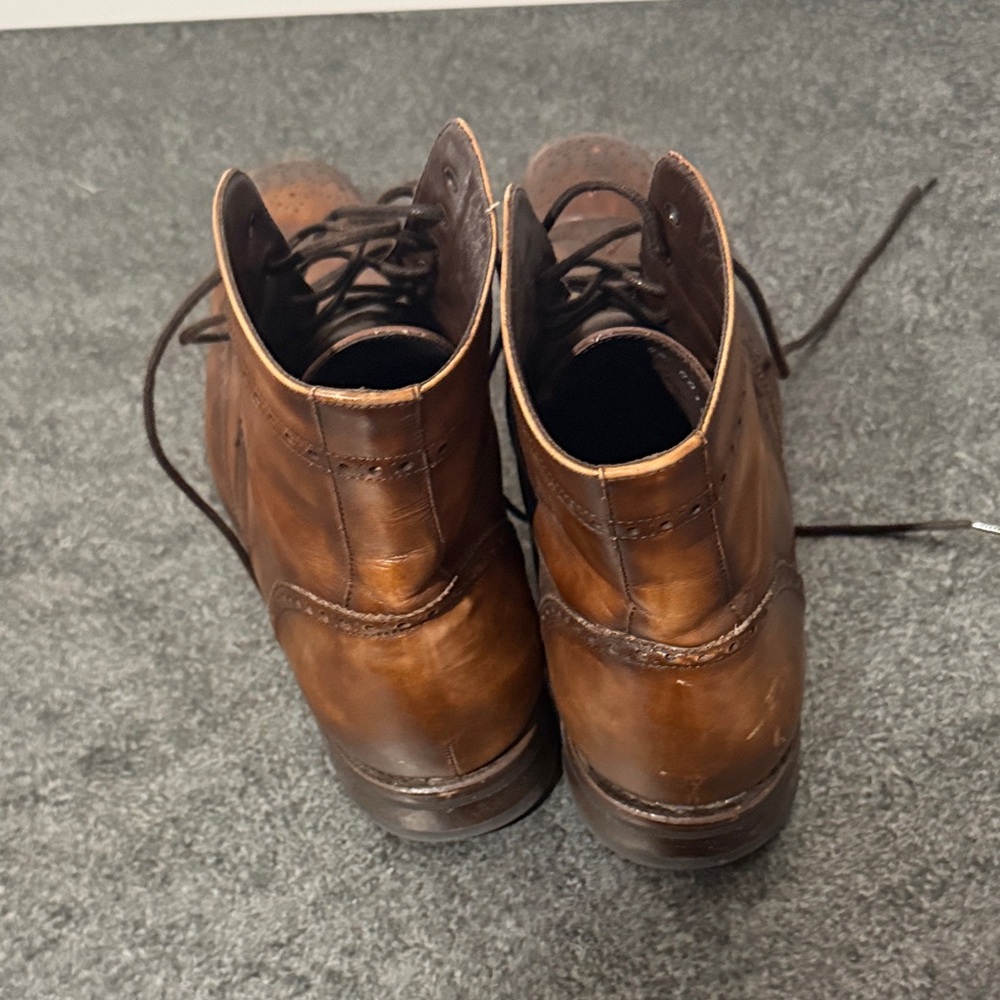 Taft Chestnut Brogue Men's Boots - Picture 3 of 4